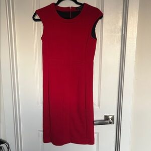 Banana Republic Vibrant Red Midi Dress